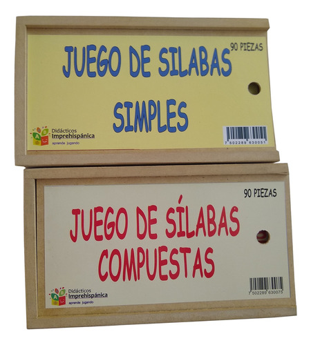 Silabas Simples Y Compuestas, Didactico, Paq 2 Incluye Envio