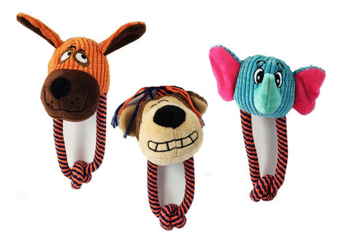 Brinquedos Pet Osso Pet Interativo Pelucia Para Cães Grande Desenho Macaco