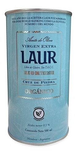 Aceite De Oliva Organico Extra Virgen Cruz De Piedra-500cc