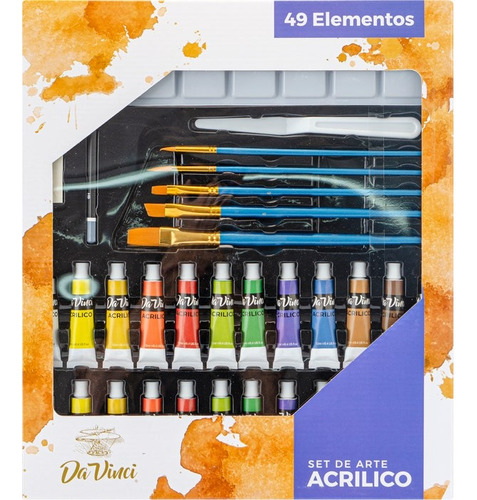 Pintura Acrilica Da Vinci Set De Arte X49 Serviciopapelero