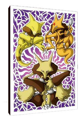 Cuadros Poster Pokemon Abra Evoluciones S 15x20 (aka 4)