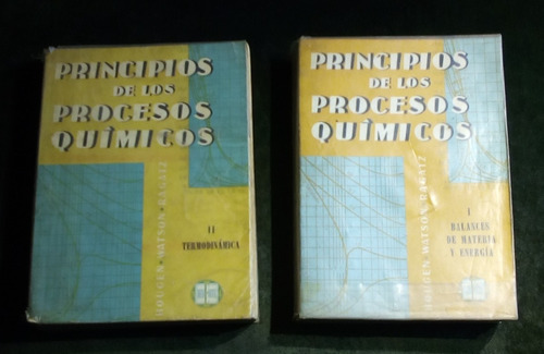 Principios De Los Procesos Químicos. Dos Tomos.