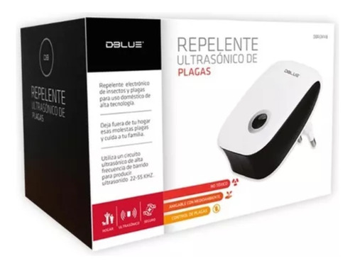 Repelente Ultrasónico Plagas Electrónico Para Ratas Dbrem48