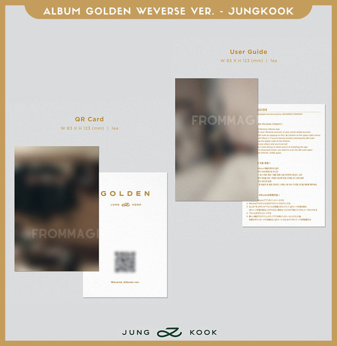 Album Jungkook ( Bts ) Golden ( Set + Weverse Ver ) + Pob