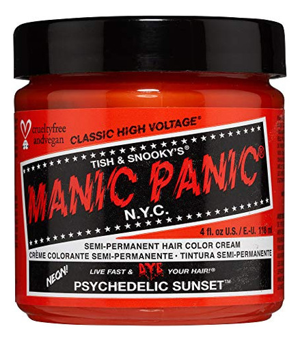 Manic Panic Psicodélico Del Color Naranja De Pelo Crema Clás