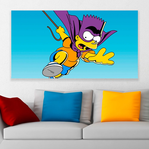 Cuadro Decorativo Los Simpsons Bartman Art 80x50cm