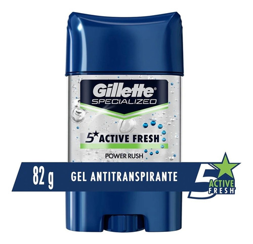 Gillette Specialized Power Rush Gel Antitranspirante X 82 Gr