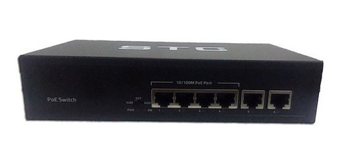 Switch 4 Puertos 10/100 Mbps Fast Ethernet Poe Stc