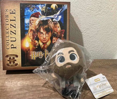 Paquete Usaopoly Rompecabezas Harry Potter + Peluche Hagrid