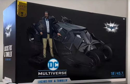 Tumbler Mcfarlane Batimovil Lucius Fox Batmobile Batman Dark (Usado)