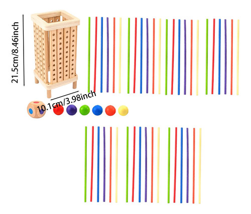 Juguete De Palo Para Niños, Juguete De Tablero De Cuadrado