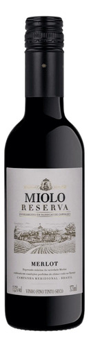 Mini Vinho Miolo Reserva Merlot Tinto Seco 375ml