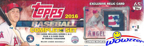 Wowzzer 2016 Topps Mlb Baseball Exclusive Massive 706 Card M