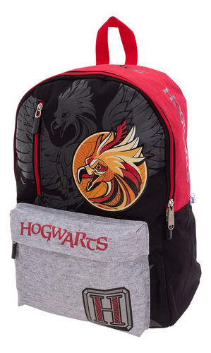 Mochila Escolar Juvenil Warner Bros Harry Potter Color Negro/rojo