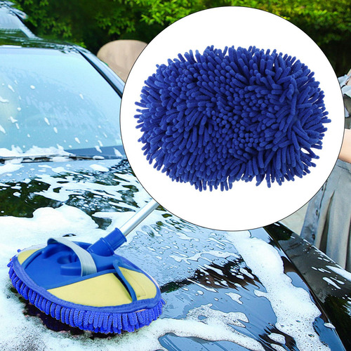 Guante De Fregona Para Lavado De Coches, Chenilla De Azul