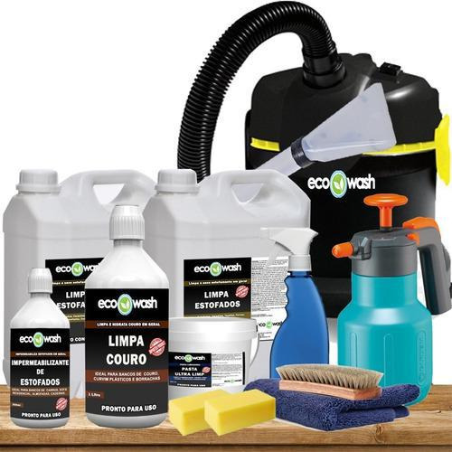 Kit Profissional Limpeza Estofados Sofá Com Aspirador 110v