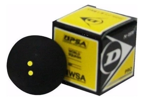 Pelota De Squash Dunlop Doble Punto Amarillo