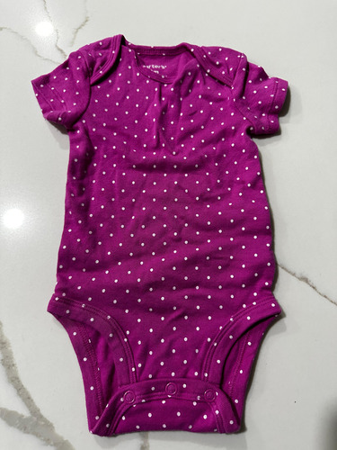 Body Bebé 3 Meses Marca Carter´s Diseño Con Puntos Blancos