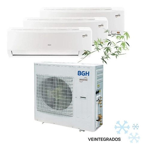 Multisplit Inverter Bgh 2300+2300+2300 Fr. Ahorro Energía