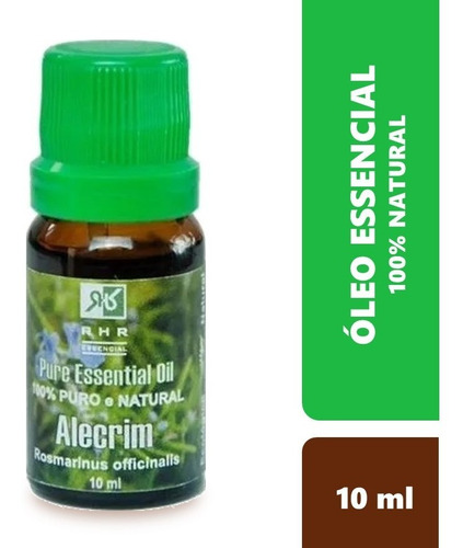 Oleo Essencial De Alecrim Natural 100% Puro 10 Ml - Rhr