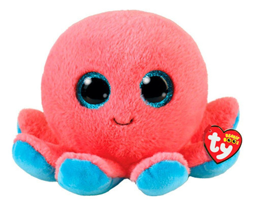 Ty Beanie Boos Sheldon Pulpo Coral Regular Color Multicolor