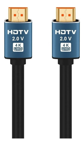Cabo HDMI de alta velocidade de 1 HDMI HDMI para 1 cabo HDMI 2.0 Hdtv 4k 10mts preto 10m