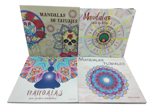 Libro O Cuaderno Mandalas Para Colorear Papel Grueso 22x22cm