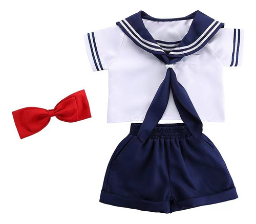 Traje De Marinero Falda For Niña Cosplay Uniforme Japonés