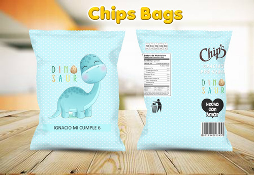 Chip Bag Kit Imprimible Bolsitas Para Niños Envioxmail