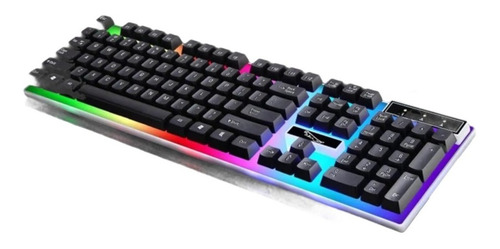 Teclado Gamer Barato G21 De Membrana Con Luces