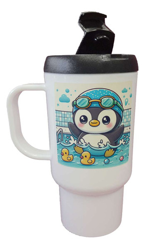 Jarro Termico Pinguino Natacion Pileta Swimming M1