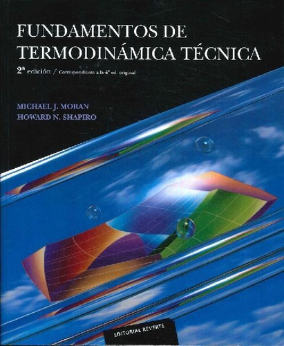 Libro Fundamentos De Termodinámica Técnica De Howard M Shapi