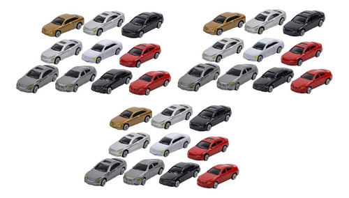 30 Pcs Ho Carro Modelo De Escala 1:87 Cenário De De