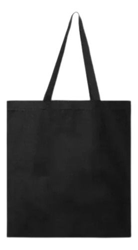 Bolsa De Gabardina Negra Personalizada 35x40cm Por Unidad