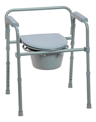 Silla Comodo 3 En 1 | Silla Para Baño Con Inodoro Plegable
