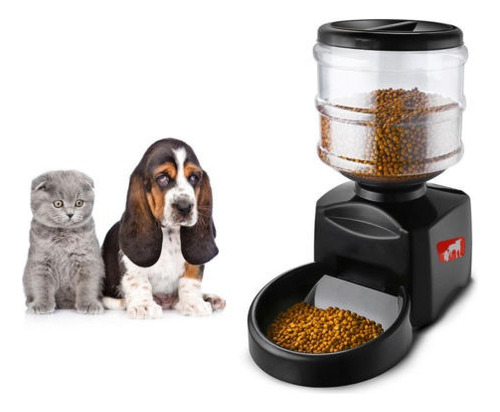 5.5l Alimentador Automático Para Mascotas Perro Gato Comida 