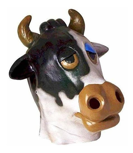 Dlx Látex Animal Mask-vaca Foro Novedades Unisex-adulto, Bla