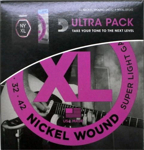 Daddario Ultra Pack Exl120 Nyxl0942 Encordado .009 Eléctrica