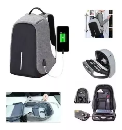 Mochila Antirrobo Impermeable Puerto Usb Tablet Notebook