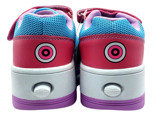Tenis Patin Niña Speed Rollers Rosa Azul