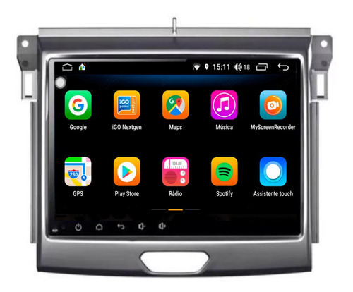 Stereo Multimedia Android Gps Ford Ranger 2016/2019 Bluetoot