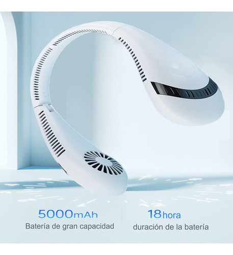 Ventilador Pequeño Plegable Silencioso Sin Aspas Con Cuello