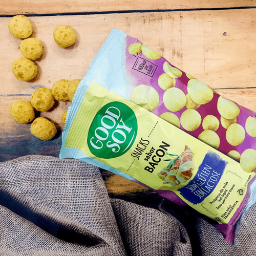 20x Snacks De Soja Goodsoy Sabor Bacon 25g