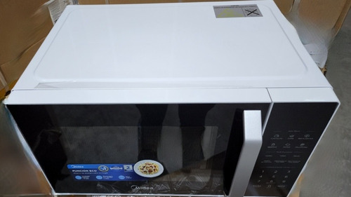 Horno De Microondas Midea De 1.1ft Blanco Con Negro Elegante