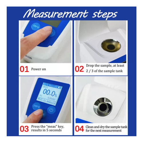 Para Refratômetro Digital De Alta Precisão Brix Tester