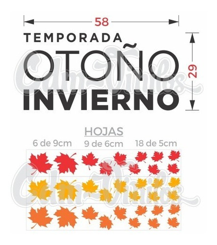 Vinilo Decorativo Vidriera Otoño Invierno Ploteo