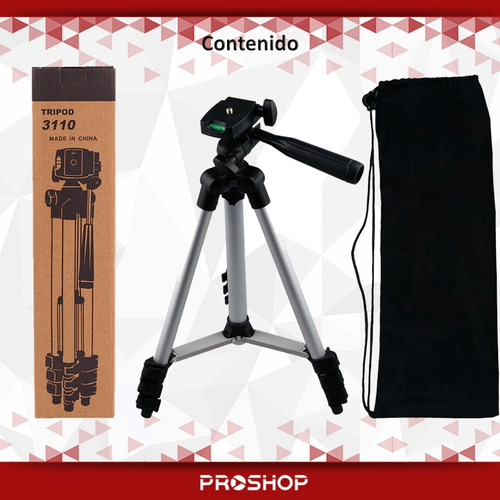 Imagen 10 de 10 de Tripode Aluminio Plegable Ideal Camaras Reflex, Telescopico