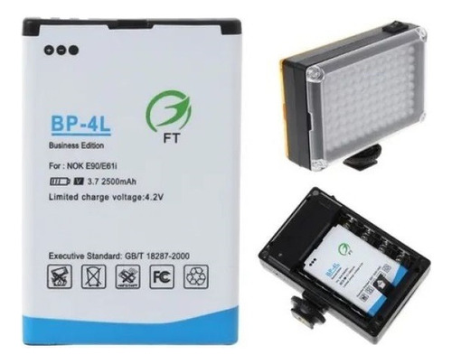 Bateria Bp-4l 3.7v/2500mah Iluminador Led Celular Nokia