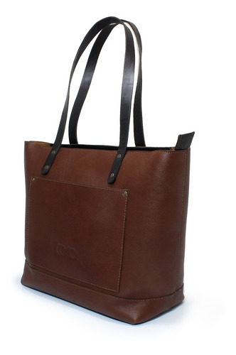 Imagen 2 de 3 de Bolsa Tote Para Dama De Piel Genuina Mod. Izamal