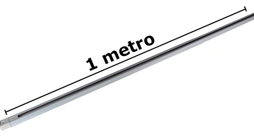 Kit Trilho 1m C/ 4 Spots Gu10 E Lâmpada Dimerizável Cor Branco Branco Quente - 127v
